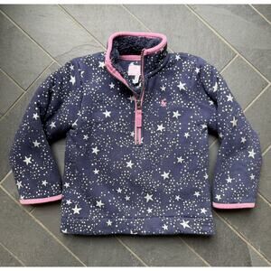 Joules Foil Star Fleece Pullover size 4